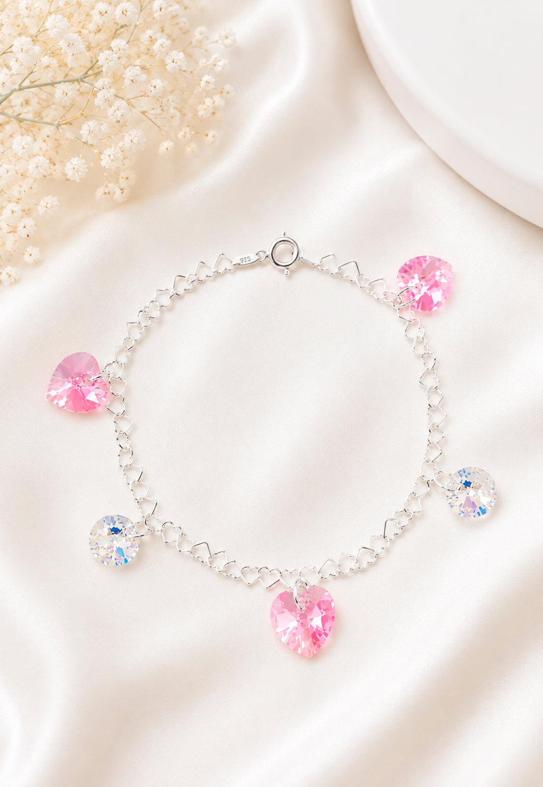 Pulsera Romance Plata 925 Cristal Swarovski® Rose