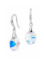 Aros Praga Plata 925 Cristal Swarovski® Aurora Boreal