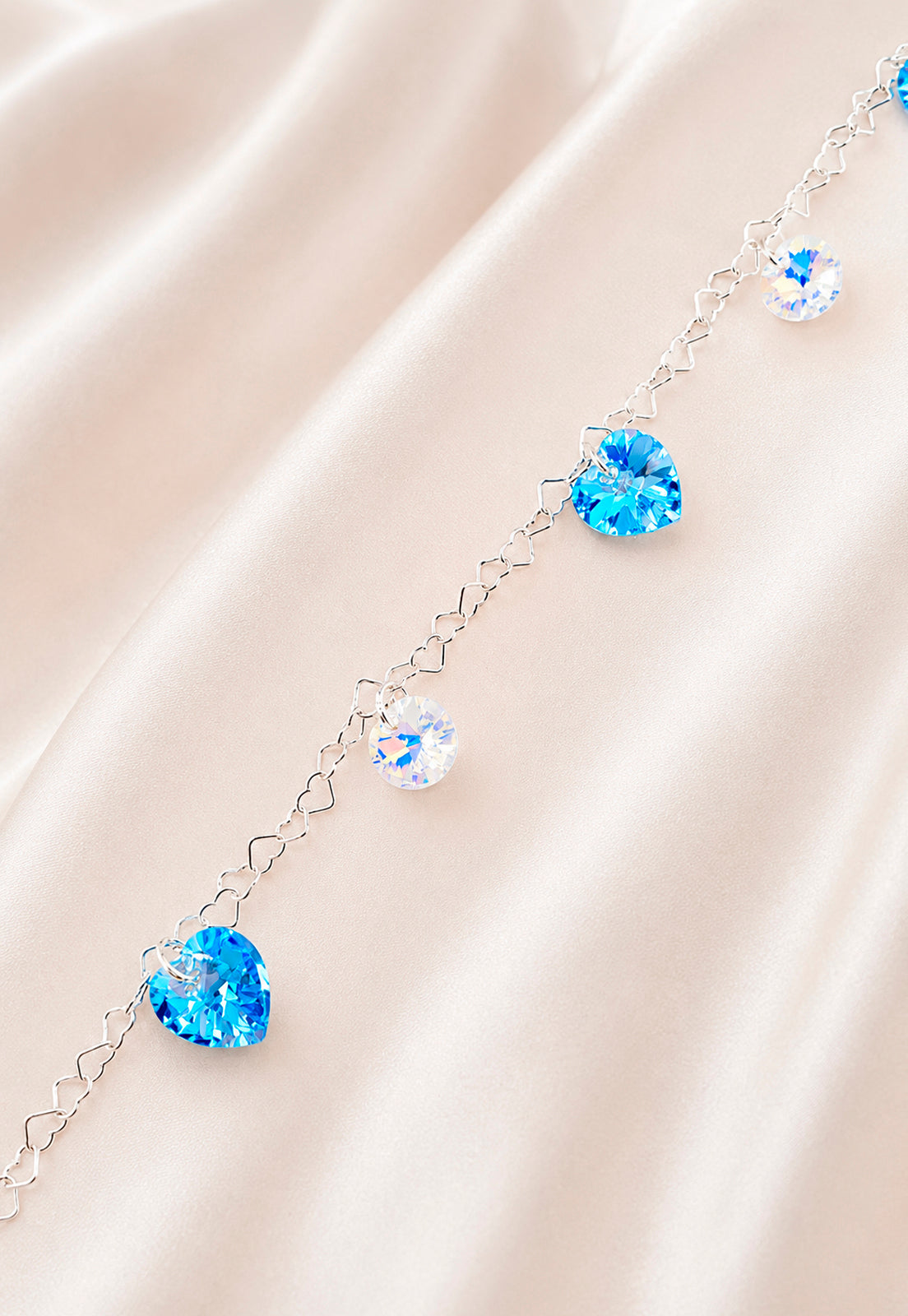 Pulsera Romance Plata 925 Cristal Swarovski® Aquamarine