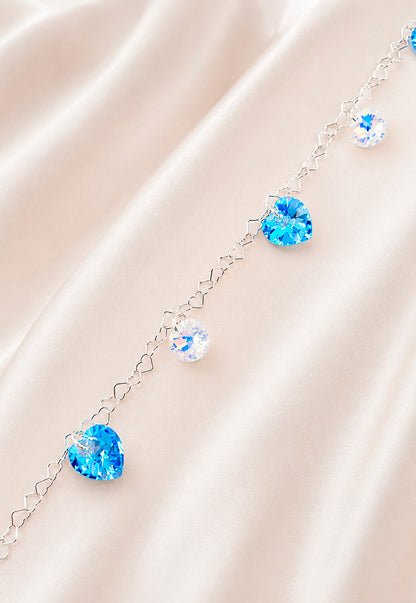 Pulsera Romance Plata 925 Cristal Swarovski® Aquamarine