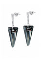 Aros Sevilla Plata 925 Cristal Swarovski®  Silver Night