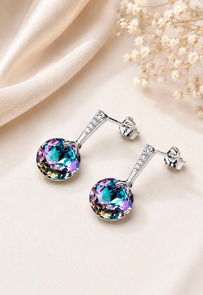 Aros Gracia Plata 925  Cristal Swarovski® Vitral Light