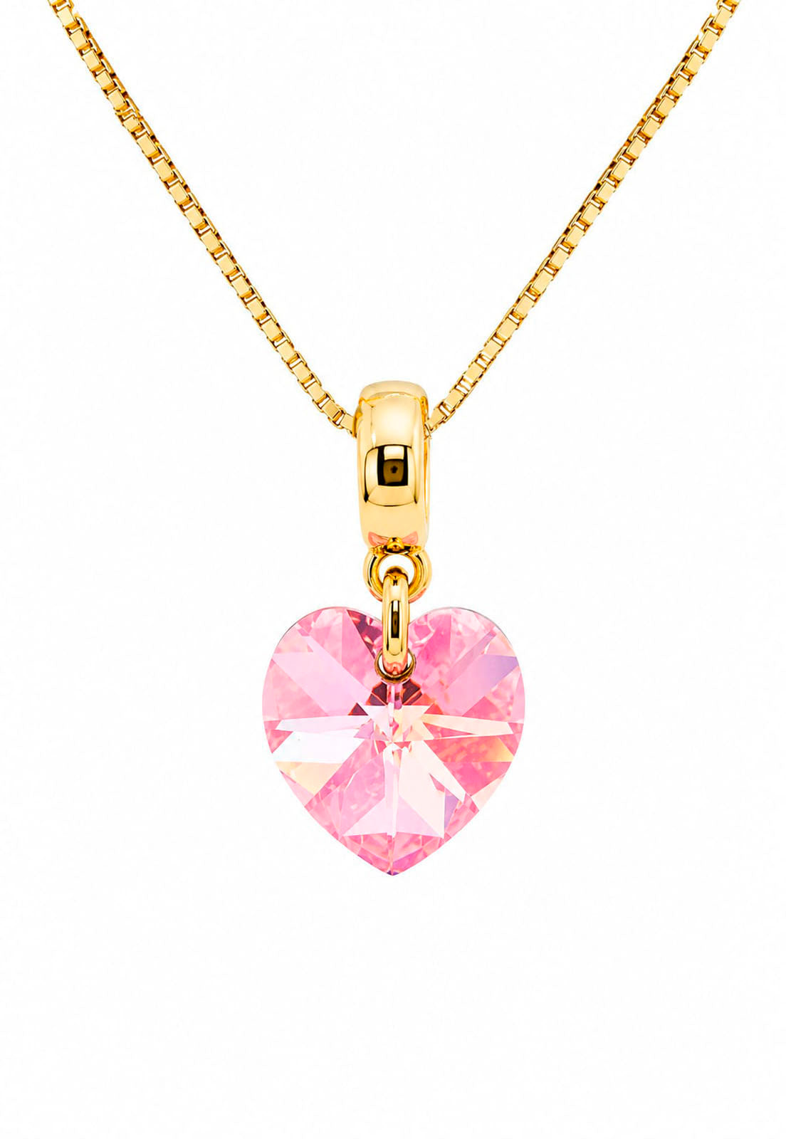 Collar Romance Gold 24K Cristal Swarovski® Light Rose