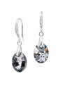 Aros Praga Plata 925 Cristal Swarovski® Silver Night