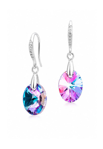 Aros Praga Plata 925 Cristal Swarovski® Vitral Light