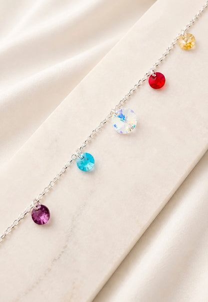 Pulsera Nepal Plata 925 Cristal Swarovski® Colores