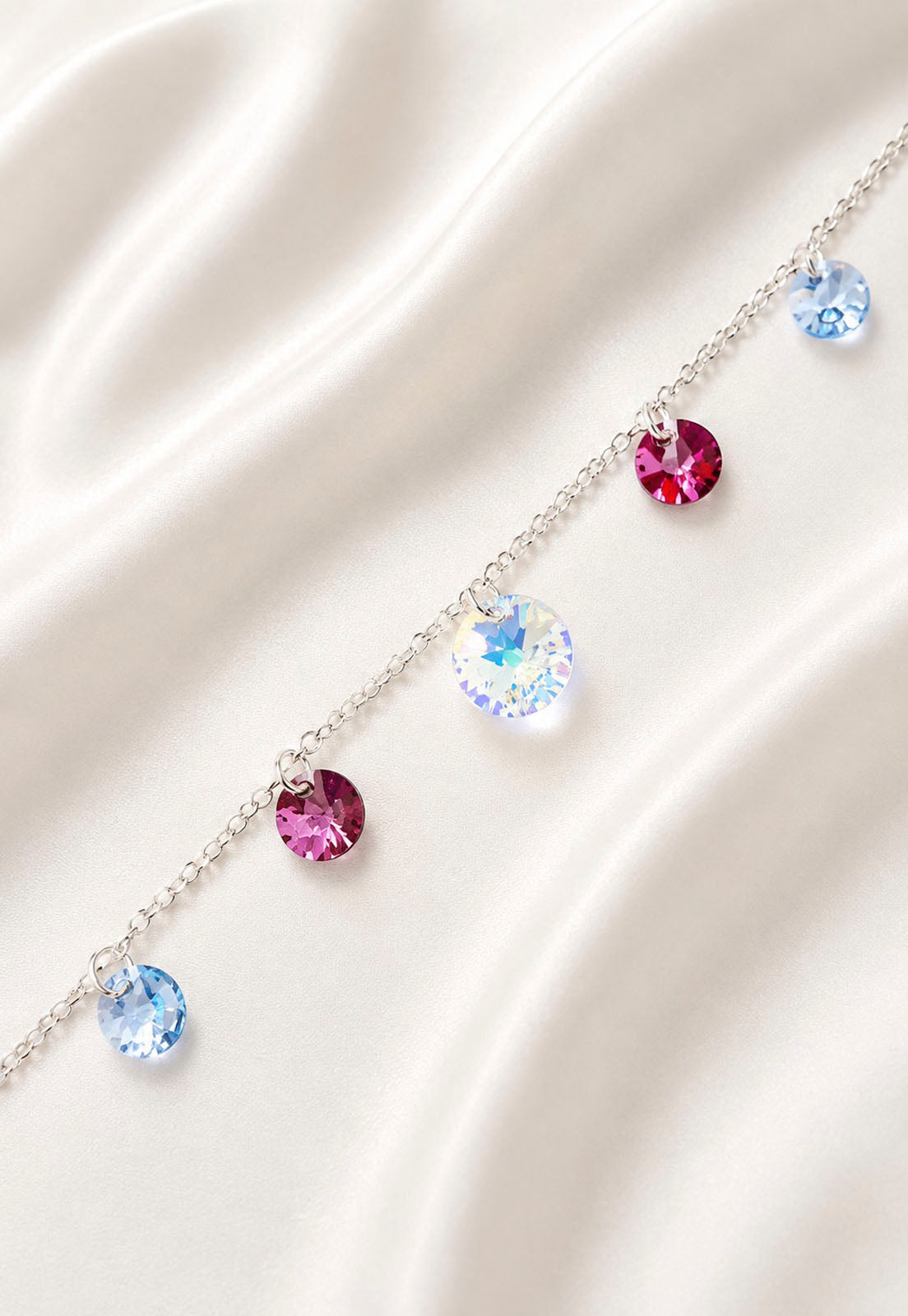 Pulsera Nepal Plata 925 Cristal Swarovski® Antique Pink