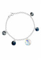 Pulsera Nepal Plata 925 Cristal Swarovski® Silver Night