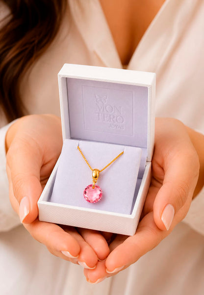 Collar Bali Gold 24K Cristal Swarovski® Light Rose