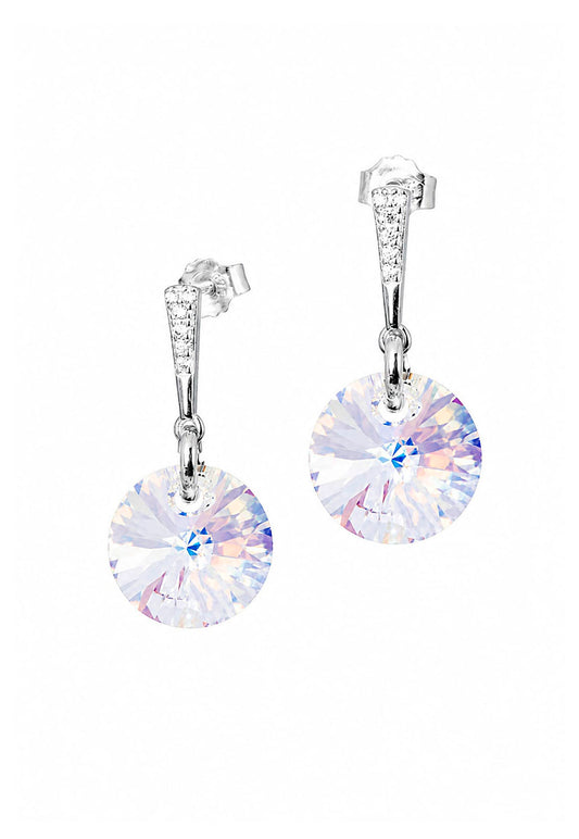 Aros Paris Plata 925 Cristal Swarovski® Aurora Boreal