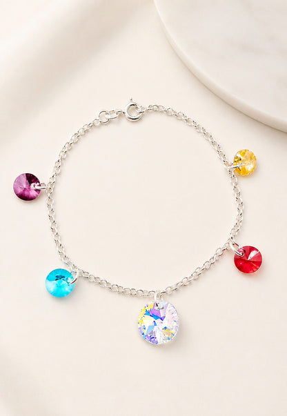 Pulsera Nepal Plata 925 Cristal Swarovski® Colores