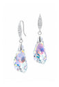 Aros Sofia Plata 925 Cristal Swarovski® Aurora Boreal
