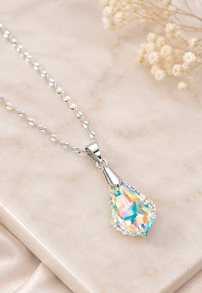 Collar Roma Plata 925 Cristal Swarovski® Aurora Boreal