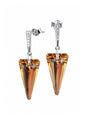 Aros Sevilla Plata 925 Cristal Swarovski® Golden Shadow