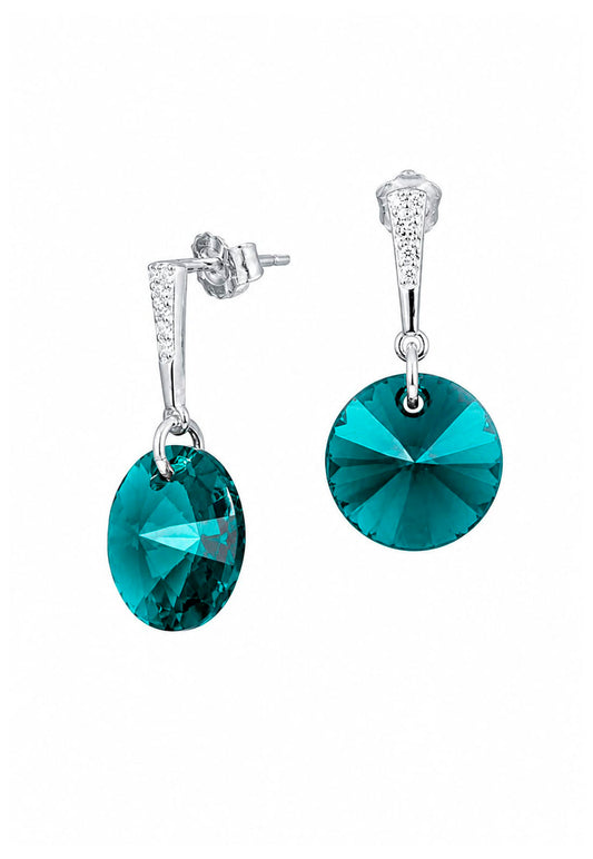 Aros Paris Plata 925 Cristal Swarovski® Emerald