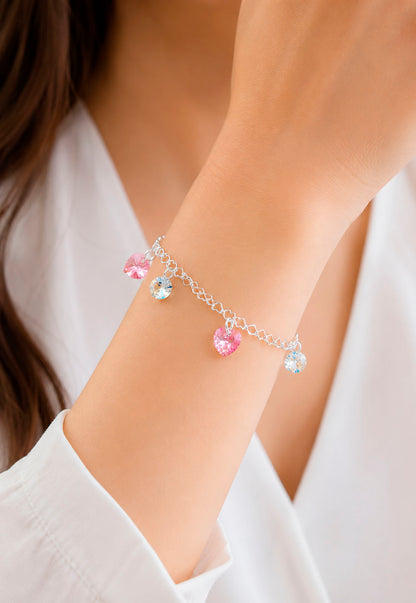 Pulsera Romance Plata 925 Cristal Swarovski® Rose