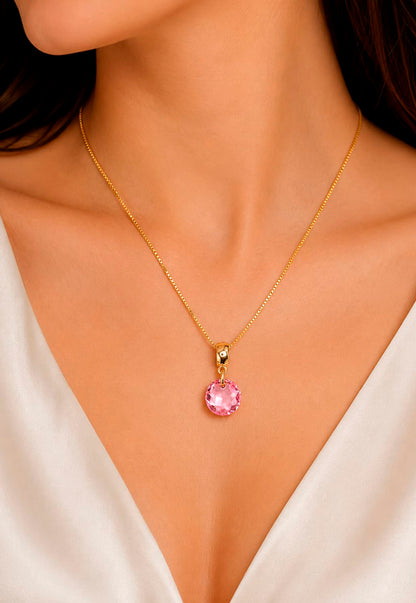 Collar Bali Gold 24K Cristal Swarovski® Light Rose