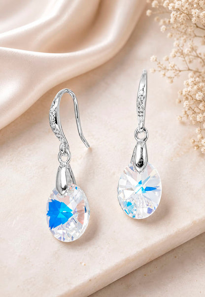 Aros Praga Plata 925 Cristal Swarovski® Aurora Boreal